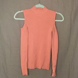 Forever 21 cold shoulder turtleneck sweater (s)